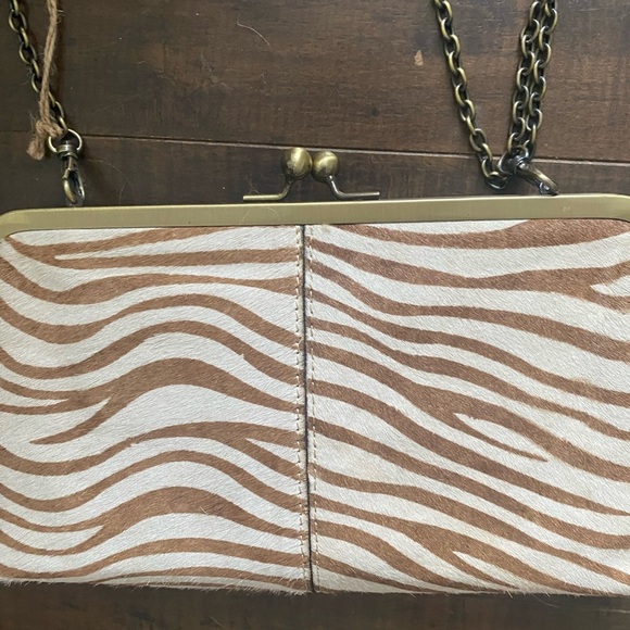 Patricia Nash Crossbody Clutch style Haircalf purse - Picture 8 of 13